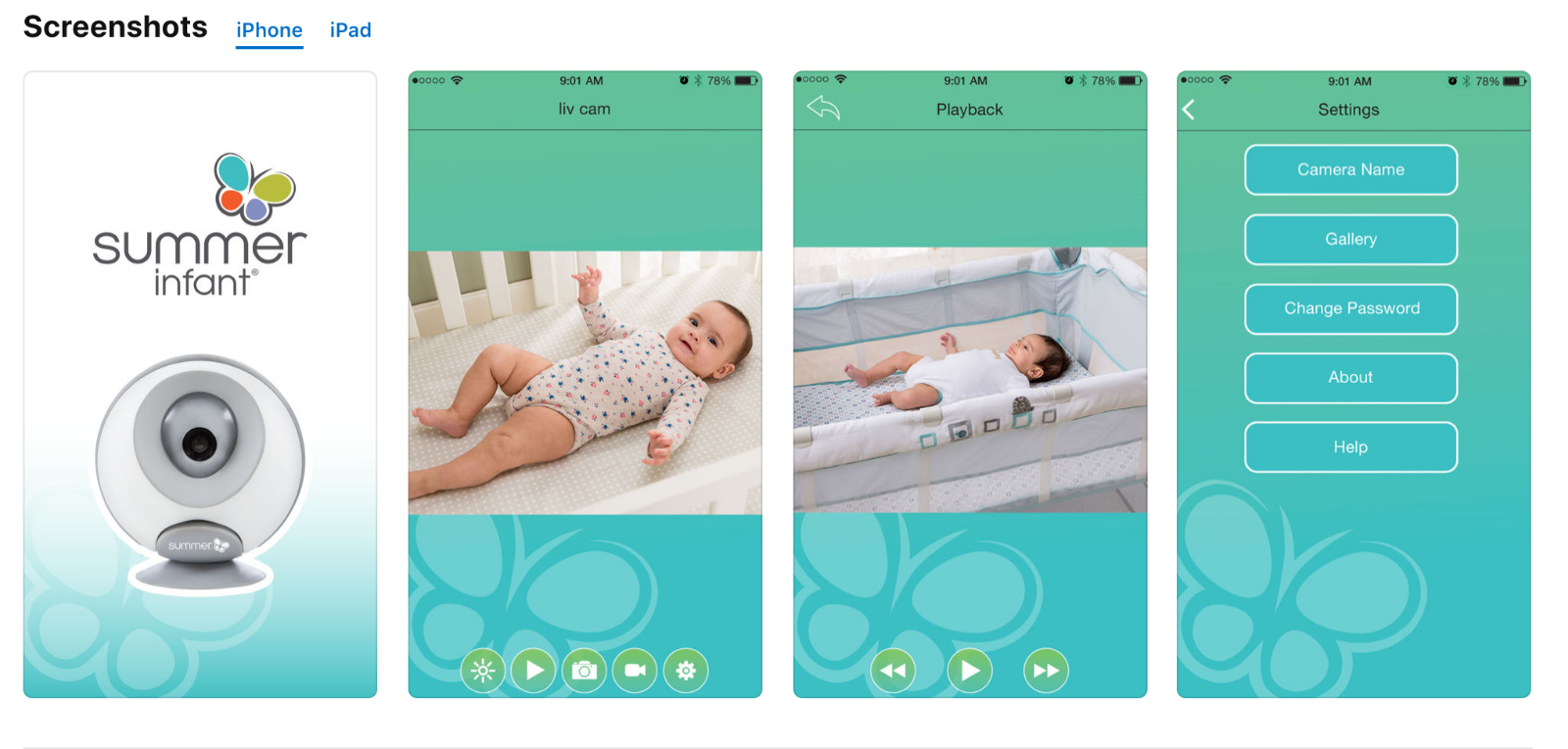 summer infant liv cam on the go